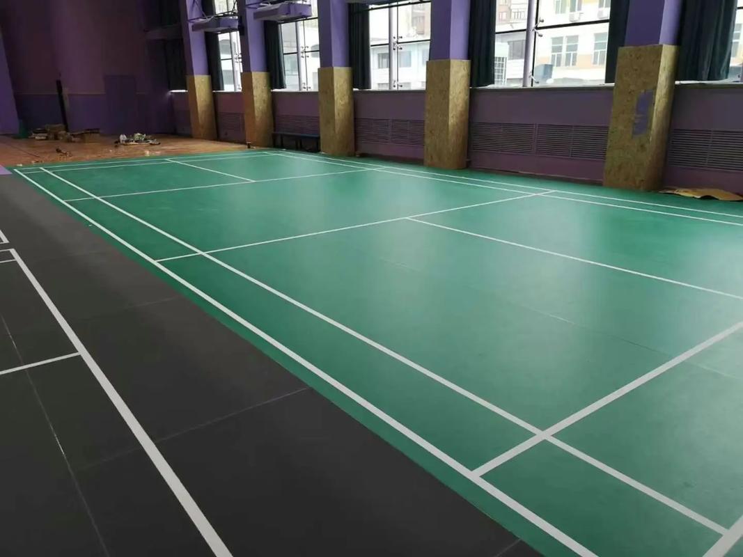 塑胶地板施工 打造专业羽毛球运动地胶场地的关键